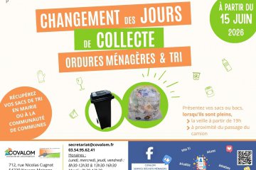 CHANGEMENT DES JOURS DE COLLECTE OM ET TRI