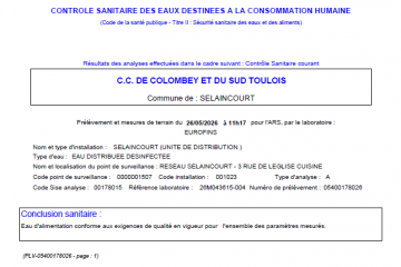 ANALYSE EAU
